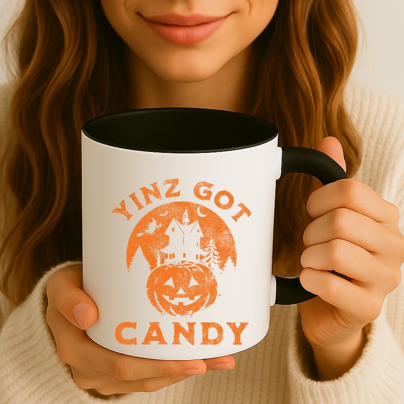 Pittsburgh Halloween Funny Yinz Got Candy Trick Or Treat Gift Mug