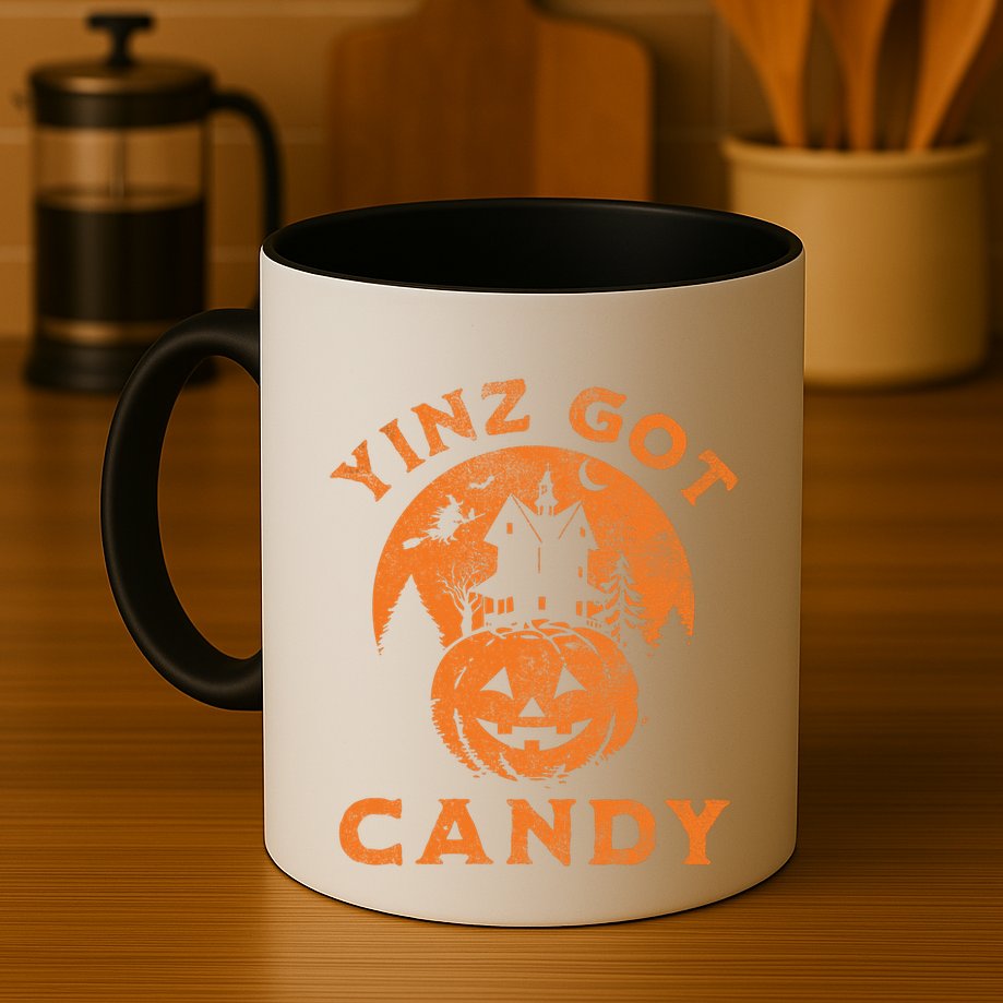 Pittsburgh Halloween Funny Yinz Got Candy Trick Or Treat Gift Mug