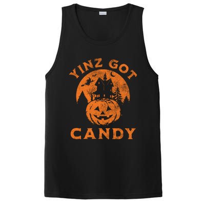 Pittsburgh Halloween Funny Yinz Got Candy Trick Or Treat Gift PosiCharge Competitor Tank