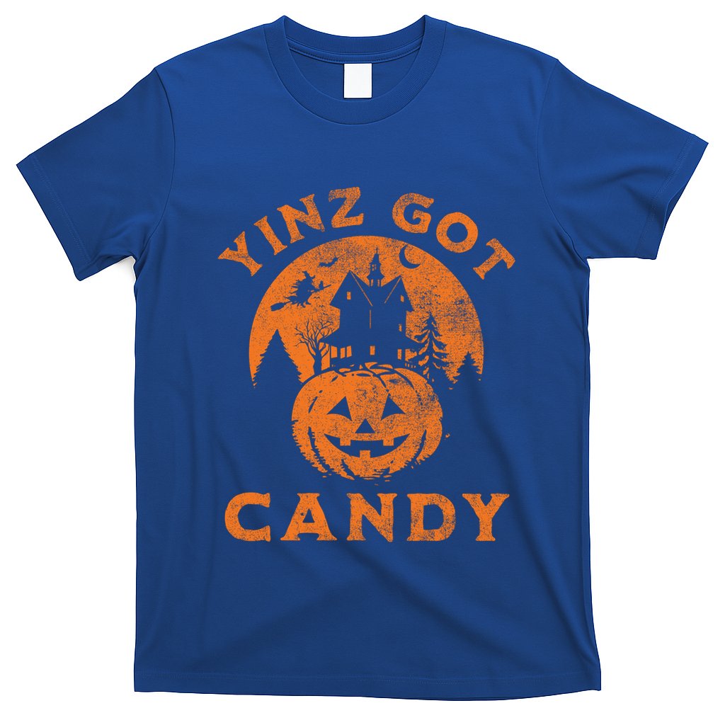 Pittsburgh Halloween Funny Yinz Got Candy Trick Or Treat Gift T-Shirt