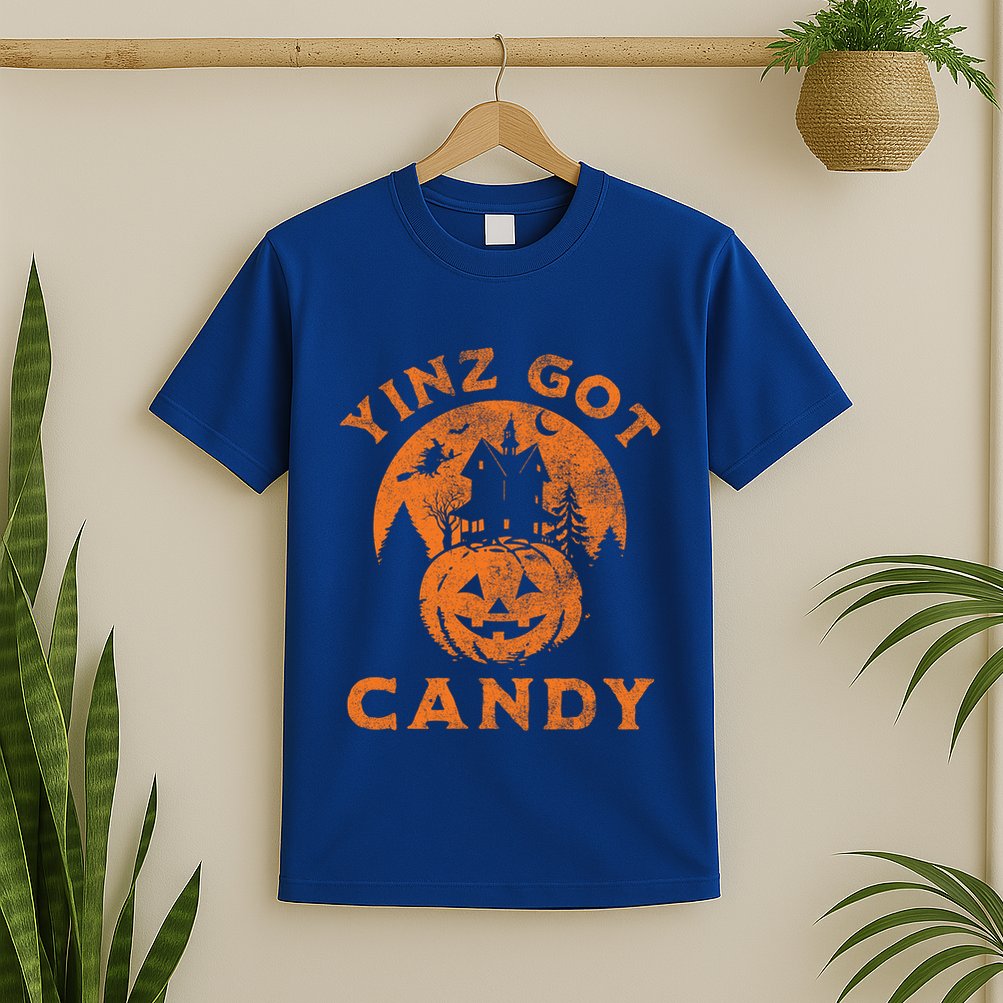 Pittsburgh Halloween Funny Yinz Got Candy Trick Or Treat Gift T-Shirt