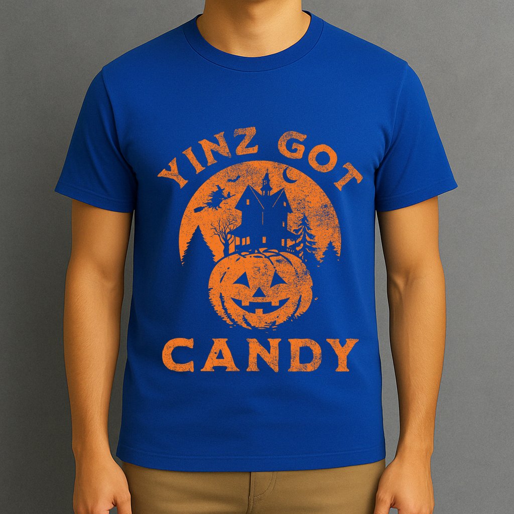 Pittsburgh Halloween Funny Yinz Got Candy Trick Or Treat Gift T-Shirt