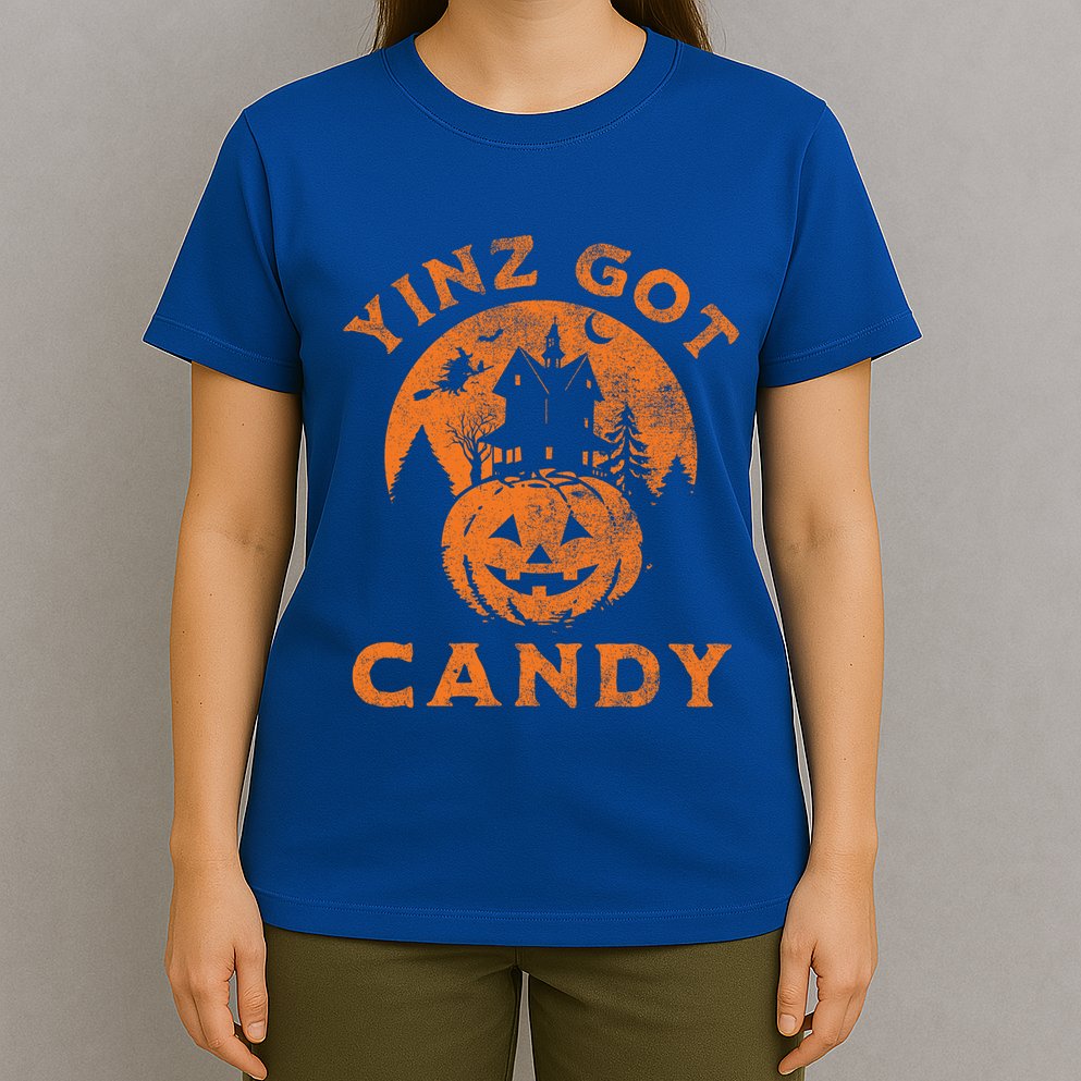 Pittsburgh Halloween Funny Yinz Got Candy Trick Or Treat Gift T-Shirt