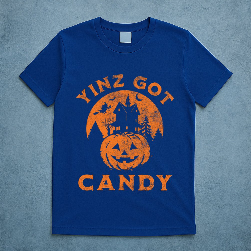 Pittsburgh Halloween Funny Yinz Got Candy Trick Or Treat Gift T-Shirt