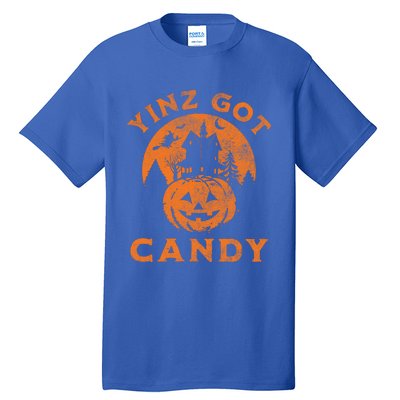 Pittsburgh Halloween Funny Yinz Got Candy Trick Or Treat Gift Tall T-Shirt