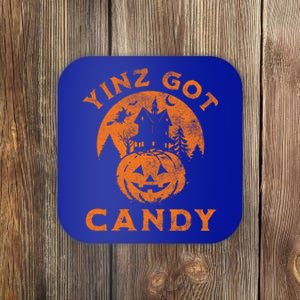 Pittsburgh Halloween Funny Yinz Got Candy Trick Or Treat Gift Coaster