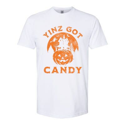 Pittsburgh Halloween Funny Yinz Got Candy Trick Or Treat Gift Softstyle CVC T-Shirt