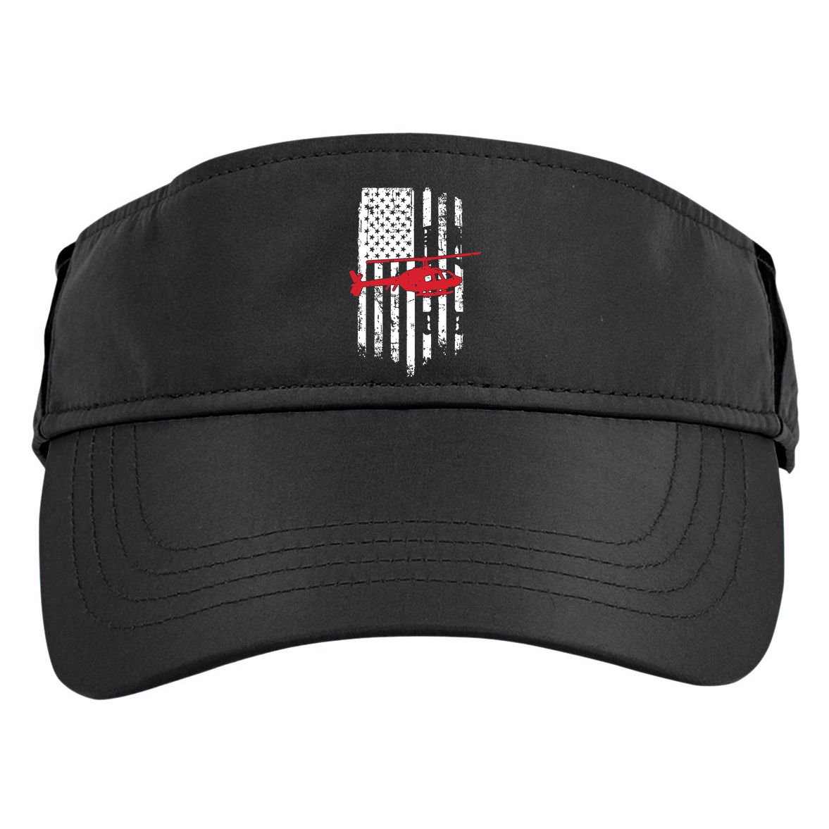 Patriotic Helicopter Flag Helicopter Pilot Gifts Adult Drive Performance Visor