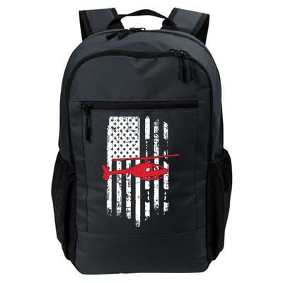 Patriotic Helicopter Flag Helicopter Pilot Gifts Backpack