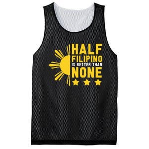 Pinoy Half Filipino Is Better Than None Funny Philippines Mesh Reversible Basketball Jersey Tank