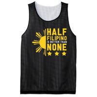 Pinoy Half Filipino Is Better Than None Funny Philippines Mesh Reversible Basketball Jersey Tank