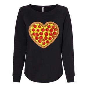 Pizza Heart Funny Valentines Day Pepperoni Lover Womens California Wash Sweatshirt