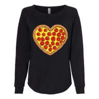 Pizza Heart Funny Valentines Day Pepperoni Lover Womens California Wash Sweatshirt