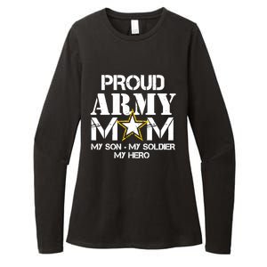 Proud Hoodie For Military Mom My Soldier My Hero Womens CVC Long Sleeve Shirt