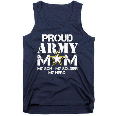 Proud Hoodie For Military Mom My Soldier My Hero Tank Top