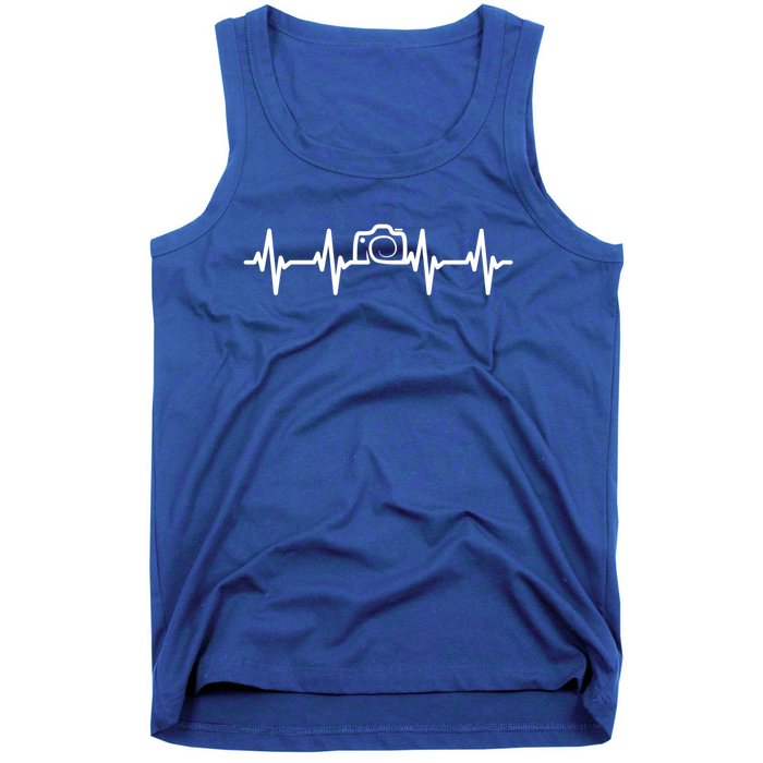 Photographer Heartbeat Funny Photograph Photo Photographers Gift Tank Top