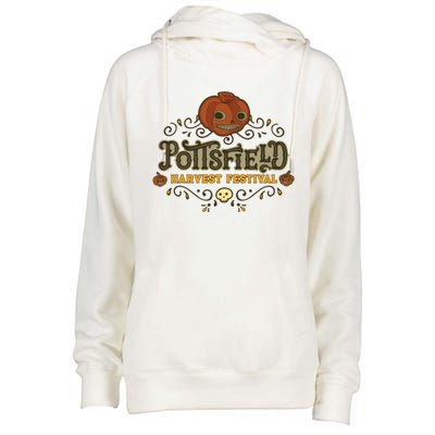 Pottsfield Harvest Festival Womens Funnel Neck Pullover Hood