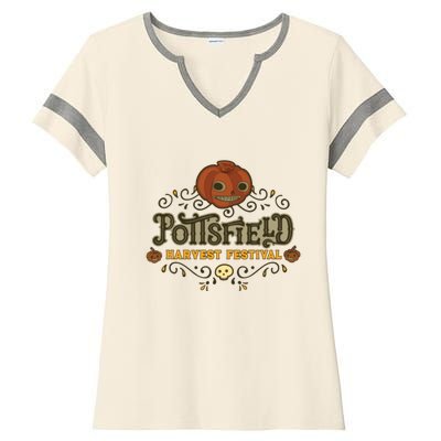 Pottsfield Harvest Festival Ladies Halftime Notch Neck Tee