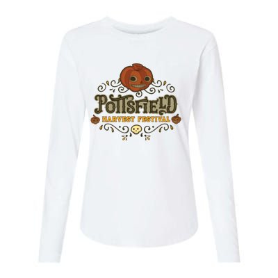 Pottsfield Harvest Festival Womens Cotton Relaxed Long Sleeve T-Shirt