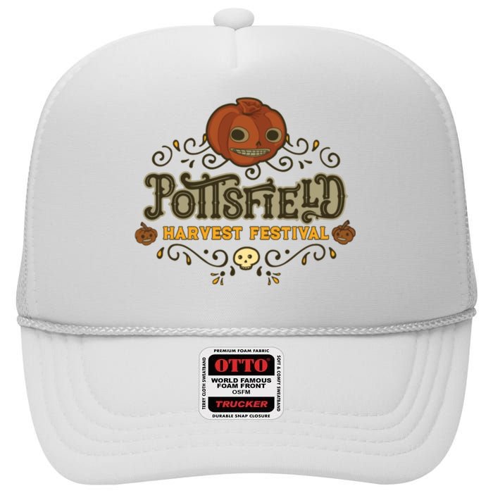 Pottsfield Harvest Festival High Crown Mesh Back Trucker Hat