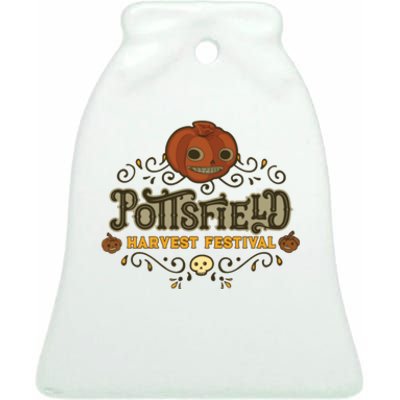 Pottsfield Harvest Festival Ceramic Bell Ornament