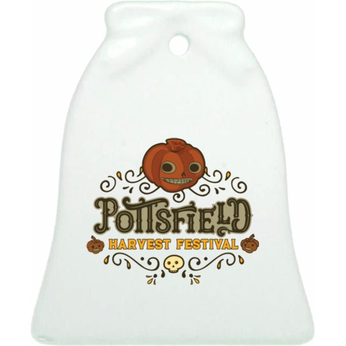 Pottsfield Harvest Festival Ceramic Bell Ornament