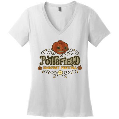 Pottsfield Harvest Festival Women's V-Neck T-Shirt