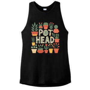 Pot Head Funny Plant Lover For Gardening Lovers Ladies PosiCharge Tri-Blend Wicking Tank