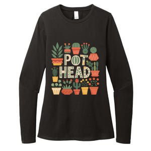 Pot Head Funny Plant Lover For Gardening Lovers Womens CVC Long Sleeve Shirt