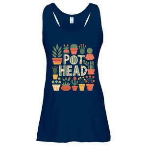 Pot Head Funny Plant Lover For Gardening Lovers Ladies Essential Flowy Tank