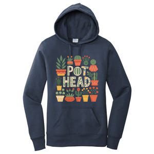 Pot Head Funny Plant Lover For Gardening Lovers Women's Pullover Hoodie