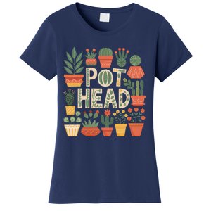 Pot Head Funny Plant Lover For Gardening Lovers Women's T-Shirt