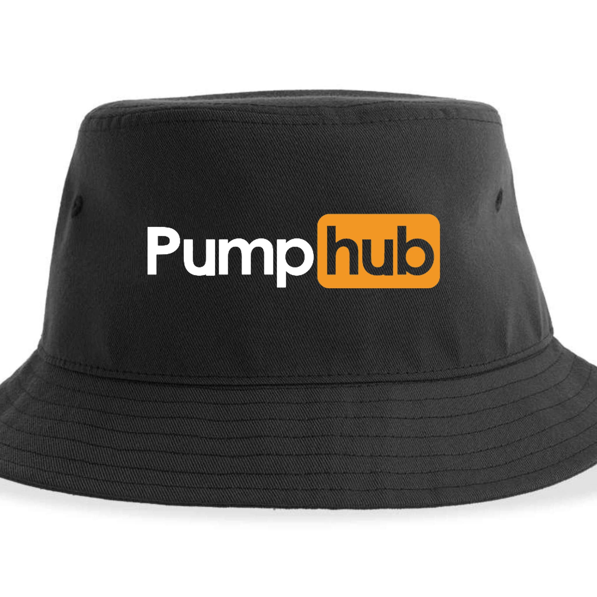 Pump Hub Funny Cute Adult Novelty Workout Gym Fitness Premium Sustainable Bucket Hat
