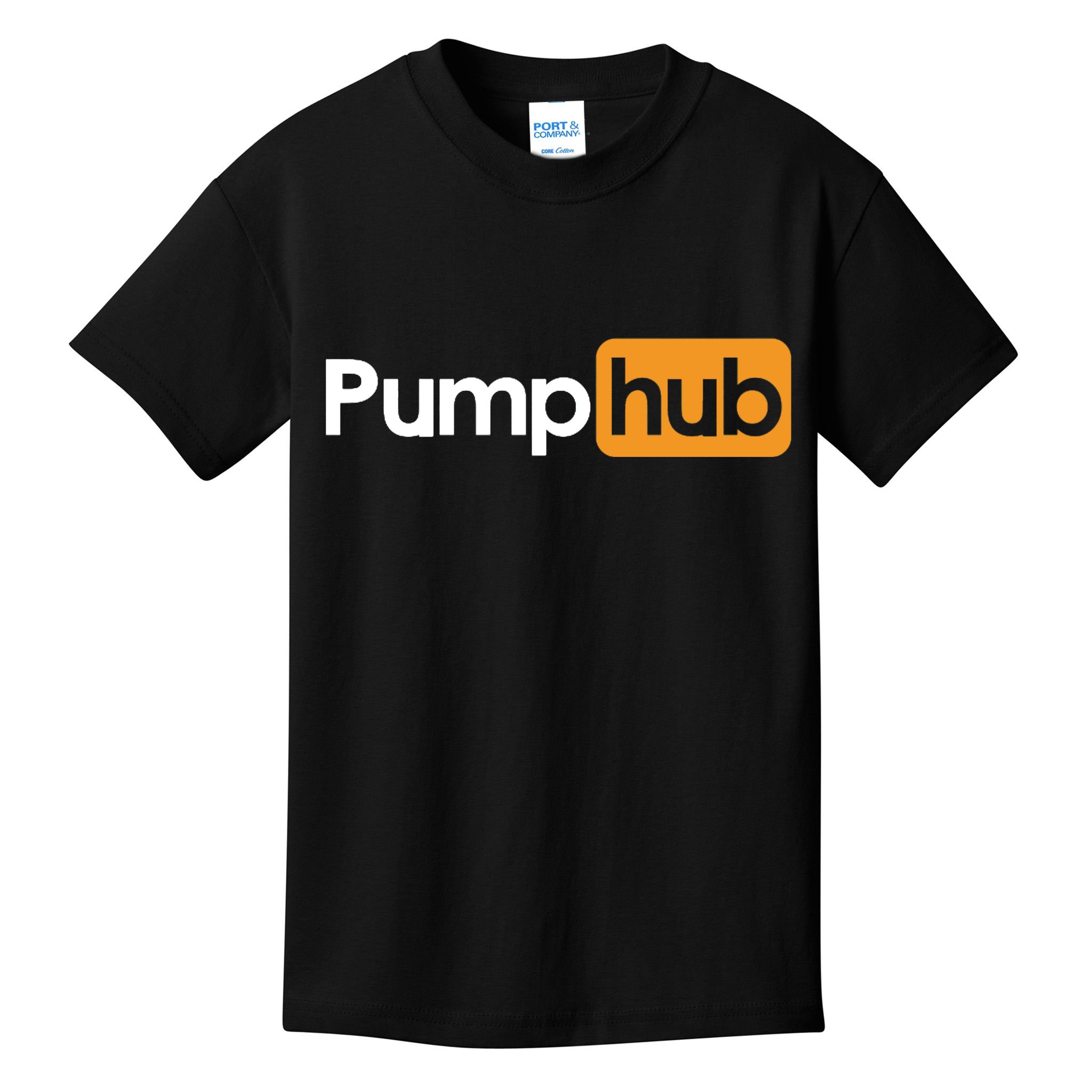 Pump Hub Funny Cute Adult Novelty Workout Gym Fitness Premium Kids T-Shirt