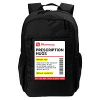 Prescription Hugs Funny Label Lazy Halloween Costume Party Backpack