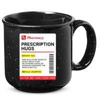 Prescription Hugs Funny Label Lazy Halloween Costume Party 15oz Campfire Ceramic Mug