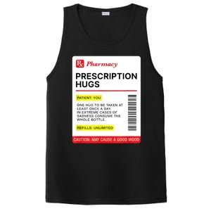 Prescription Hugs Funny Label Lazy Halloween Costume Party PosiCharge Competitor Tank