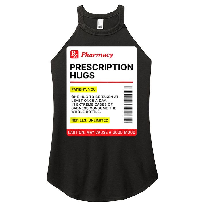 Prescription Hugs Funny Label Lazy Halloween Costume Party Women's Perfect Tri Rocker Tank