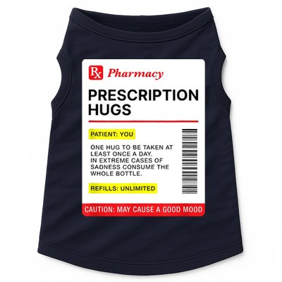 Prescription Hugs Funny Label Lazy Halloween Costume Party Doggie Tank