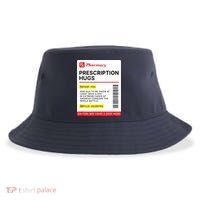 Prescription Hugs Funny Label Lazy Halloween Costume Party Sustainable Bucket Hat