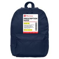 Prescription Hugs Funny Label Lazy Halloween Costume Party 16 in Basic Backpack