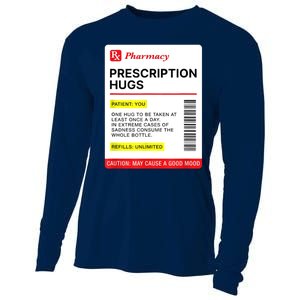 Prescription Hugs Funny Label Lazy Halloween Costume Party Cooling Performance Long Sleeve Crew