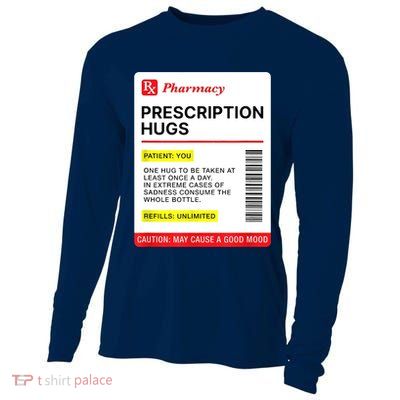 Prescription Hugs Funny Label Lazy Halloween Costume Party Cooling Performance Long Sleeve Crew