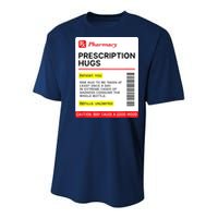 Prescription Hugs Funny Label Lazy Halloween Costume Party Youth Performance Sprint T-Shirt