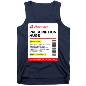 Prescription Hugs Funny Label Lazy Halloween Costume Party Tank Top