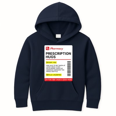 Prescription Hugs Funny Label Lazy Halloween Costume Party Kids Hoodie