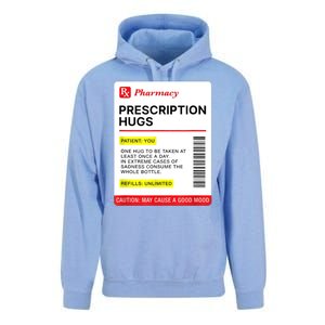 Prescription Hugs Funny Label Lazy Halloween Costume Party Unisex Surf Hoodie