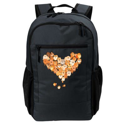 Pomeranian Heart Gift Dog Lover Daily Commute Backpack