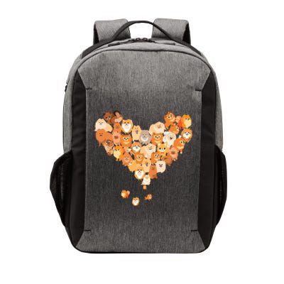 Pomeranian Heart Gift Dog Lover Vector Backpack