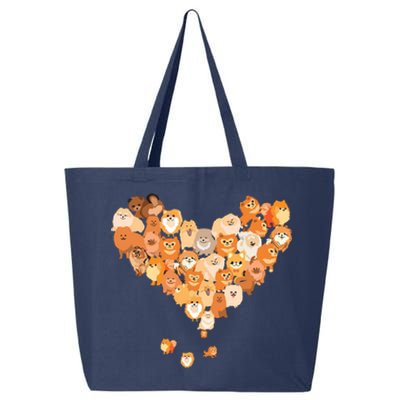 Pomeranian Heart Gift Dog Lover 25L Jumbo Tote